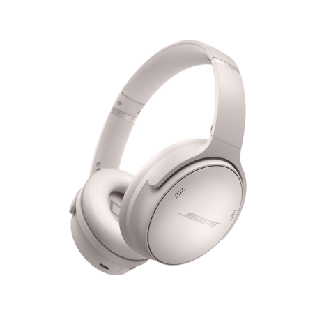 BOSE Quietcomfort 45 mit Noise-Cancelling, Over-ear Kopfhörer Bluetooth Weiß