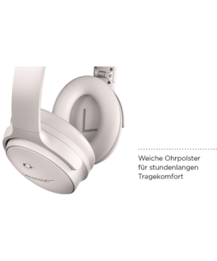 BOSE Quietcomfort 45 mit Noise-Cancelling, Over-ear Kopfhörer Bluetooth Weiß