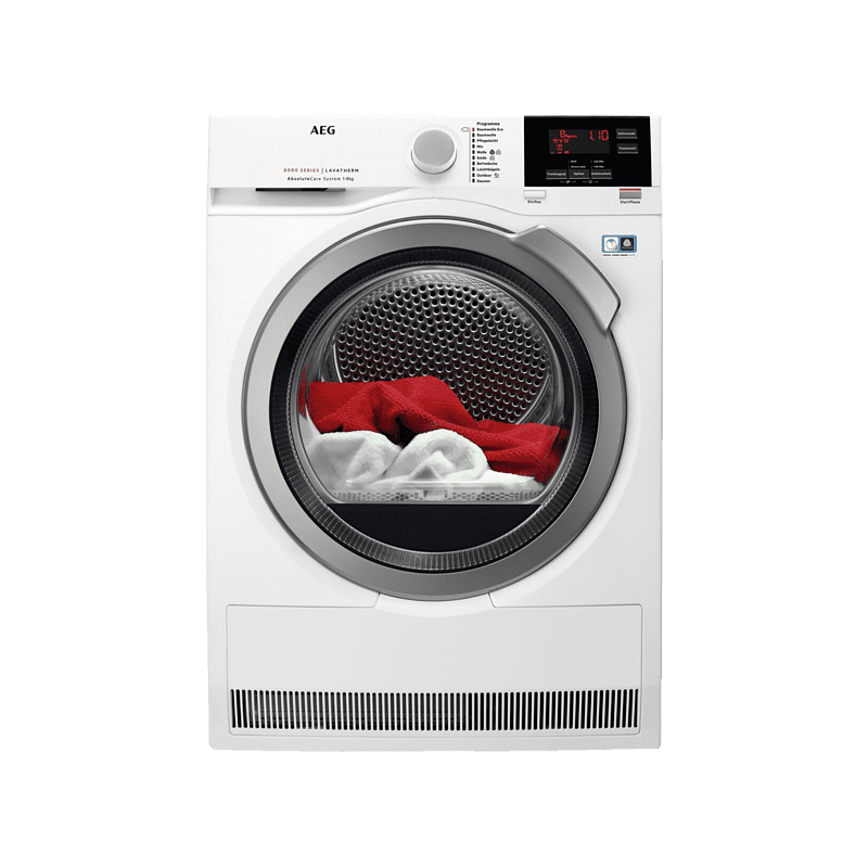 AEG T8DB66685 Wärmepumpentrockner Serie 8000 mit AbsoluteCare Trommelsteuerung (8 kg , A+++)