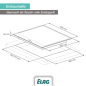 ELAG EX-500 Induktionskochfeld (800 mm breit, 4 Kochfelder)