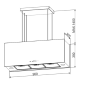 GURARI GCH I 333 90 WH Prime/2, Dunstabzugshaube (90 cm breit)