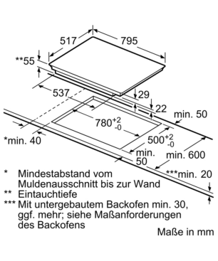 NEFF T 68 BT 6 QN 2 Induktionskochfeld (795 mm breit, 4 Kochfelder)