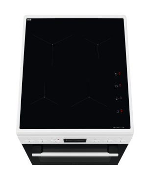 AEG Standherd mit Induktions-Kochfeld / SteamBake / 50cm Weiß Standherd (EEK A, Induktion, 58 Liter)