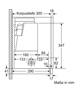 SIEMENS LI 67 RA 561 FLACHSCHIRMHAUBE, Dunstabzugshaube (598 mm breit, 290 mm tief)