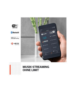 DENON HOME 250 Lautsprecher, Bluetooth, Schwarz