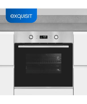 EXQUISIT EBEP 697-3 H Einbaubackofen (Einbaugerät, A, 70 Liter, 595 mm breit)