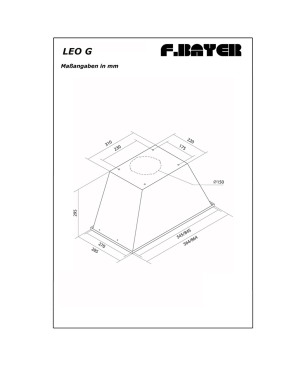F.BAYER LEO 60GS, Dunstabzugshaube (56,4 cm breit, 28,5 cm tief)