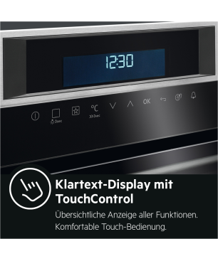 AEG HZ26B30I5R (EPS635220B+IEE64050+TR3LV) Serie 6000 SenseCook mit Kerntemperatursensor (mit Pyrolyse), Einbauherdset (Indukt