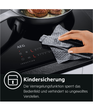 AEG HZ26B30I5R (EPS635220B+IEE64050+TR3LV) Serie 6000 SenseCook mit Kerntemperatursensor (mit Pyrolyse), Einbauherdset (Indukt