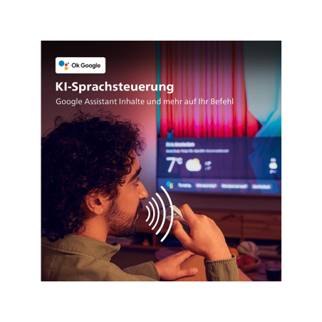 PHILIPS 65PUS8007/12 LED TV (Flat, 65 Zoll / 164 cm, UHD 4K, SMART TV, Ambilight, Android TV? 11 (R))