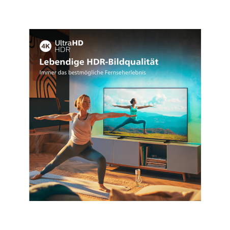 PHILIPS 65PUS8007/12 LED TV (Flat, 65 Zoll / 164 cm, UHD 4K, SMART TV, Ambilight, Android TV? 11 (R))