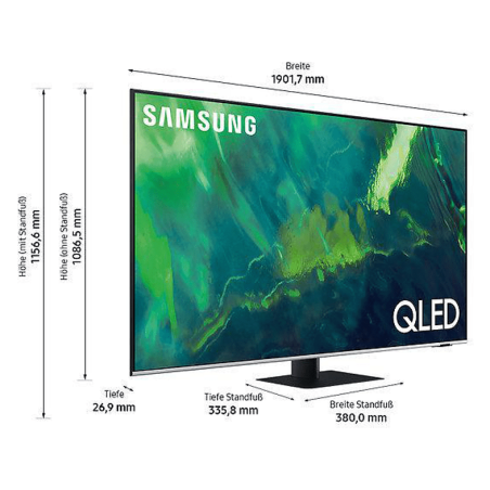 SAMSUNG GQ85Q71A QLED TV (Flat, 85 Zoll / 214 cm, QLED 4K, SMART TV, Tizen)