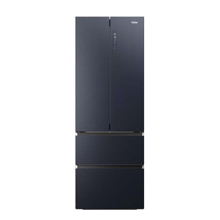 HAIER HFW7720ENMB Kühl-Gefrierkombination (E, 2006 mm hoch, Obsidian Black Inox )