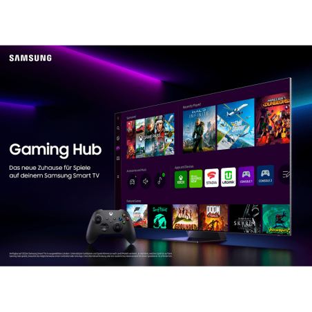 SAMSUNG GQ75Q60BAU QLED TV (Flat, 75 Zoll / 189 cm, UHD 4K, SMART TV)