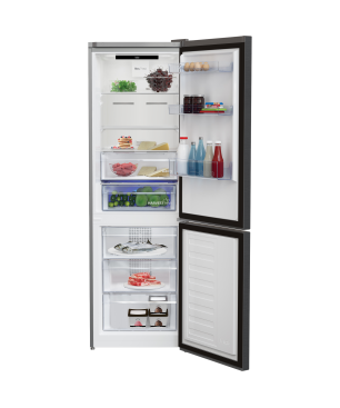 BEKO RCNE366E70ZXBRN Kühlgefrierkombination (B, 133 kWh, 1860 mm hoch, Dark Inox)
