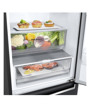 LG GBB61MCGCN1 Kühlgefrierkombination (C, 171 kWh, 1860 mm hoch, Matte Black)
