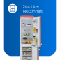 EXQUISIT RKGC250-70-H-160E rot Kühlgefrierkombination (E, 1830 mm hoch, Rot)