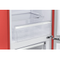 EXQUISIT RKGC250-70-H-160E rot Kühlgefrierkombination (E, 1830 mm hoch, Rot)