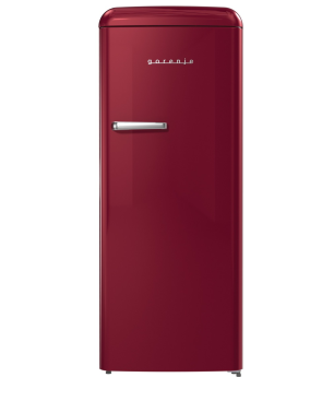 GORENJE ORB615DR Retro Collection Kühlschrank (126,2 kWh/Jahr, D, 1525 mm hoch, Bordeaux)