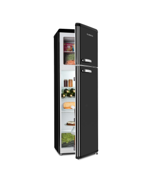 KLARSTEIN Audrey Reto Kühlschrank (E, 172 cm hoch, Schwarz)