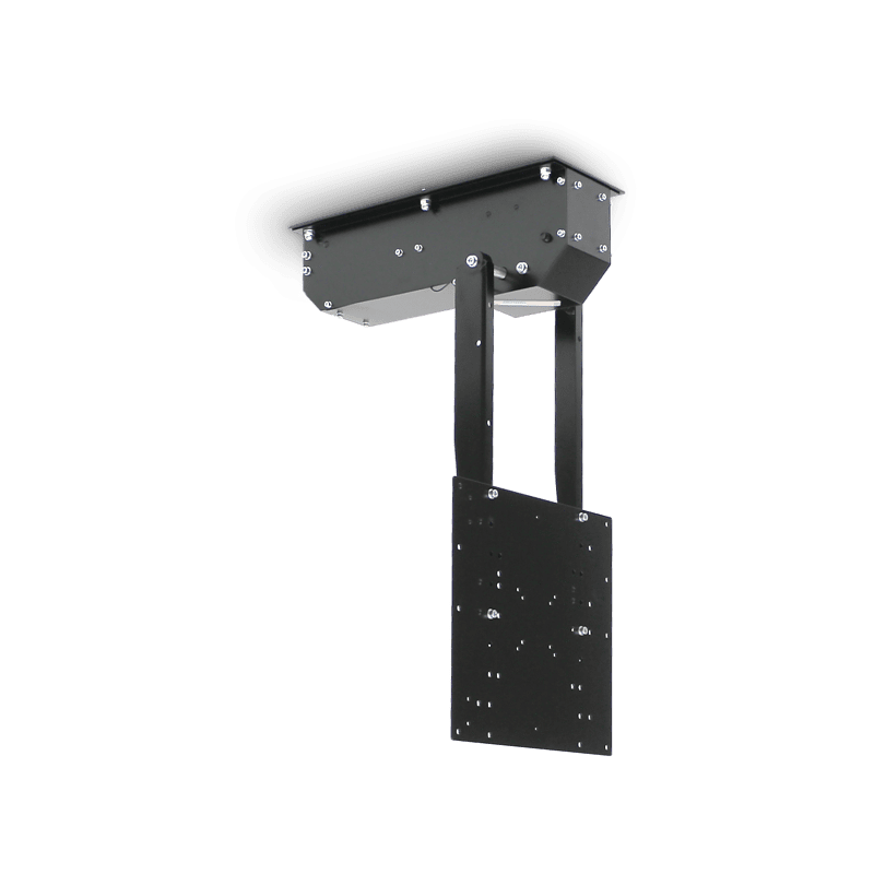 CLEVERUP pushMIDI weiß, TV Deckenhalterung elektrisch schwenken Deckenhalter, Weiß
