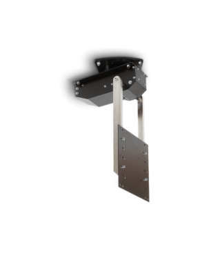 CLEVERUP pushMINI-ROTO schwarz TV Deckenhalterung, Schwarz