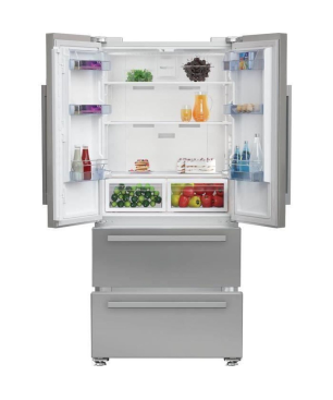 BEKO REM60SN Kühlschrank (F, 182,5 cm hoch, Stahlgrau)