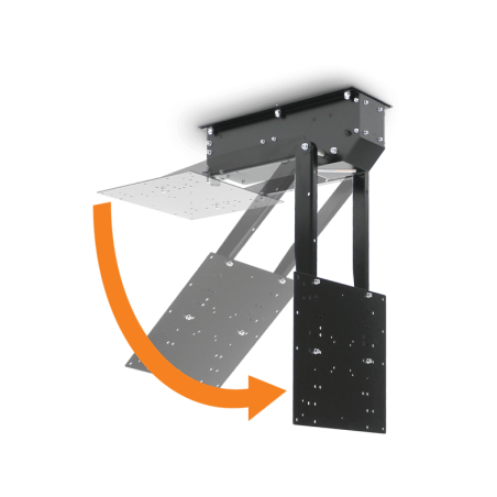 CLEVERUP pushMAXI weiß TV Deckenhalterung, Weiß