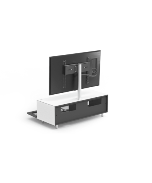 JUST BY SPECTRAL TV-Soundbar-Lowboard mit TV-Halterung VESA600. JRL 1104T. Breite 111cm. Snow. TV-Soundbar-Lowboard