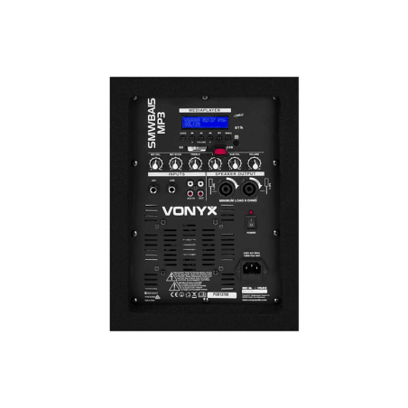 VONYX SMWBA15 PA-Aktiv-Subwoofer, Schwarz
