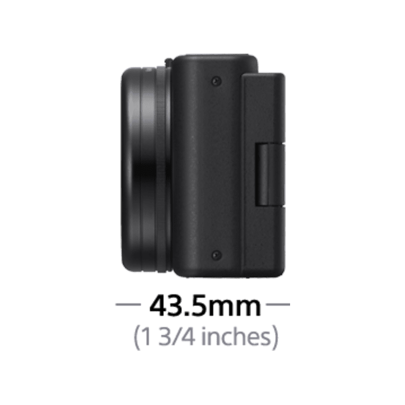 SONY ZV-1 Vlogging Kamera, seitlich klappbares Selfie-Display, 4K Digitalkamera Schwarz, , 2.7x opt. Zoom