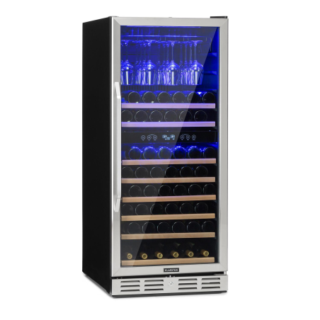 KLARSTEIN Vinovilla Grande 116 Weinkühlschrank (EEK G, Schwarz)
