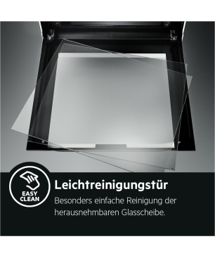 AEG HZ23M1S3R2 Serie 6000 mit SurroundCook Ringheißluftsystem (mit Pyrolyse), Einbauherdset (Elektrokochfeld, A+, 72 Liter)