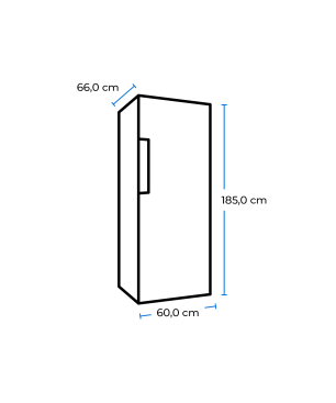 EXQUISIT KS360-V-HE-040E inoxlook Kühlschrank (118,00 kWh/Jahr, E, 1850 mm hoch, Edelstahloptik)
