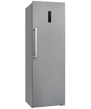 EXQUISIT KS360-V-HE-040E inoxlook Kühlschrank (118,00 kWh/Jahr, E, 1850 mm hoch, Edelstahloptik)