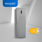 EXQUISIT KS360-V-HE-040E inoxlook Kühlschrank (118,00 kWh/Jahr, E, 1850 mm hoch)