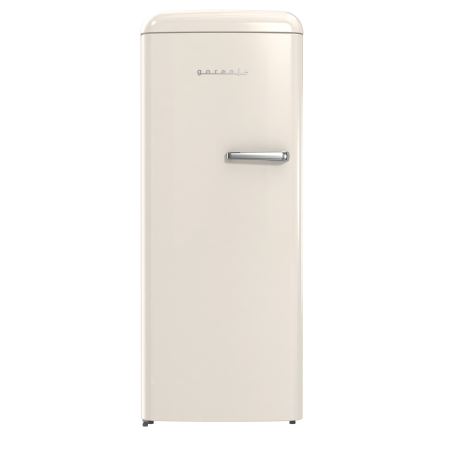 GORENJE ORB615DC-L Retro Collection Kühlschrank (126,2 kWh/Jahr, D, 1525 mm hoch, Helles Beige)