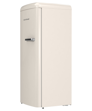 GORENJE ORB615DC-L Retro Collection Kühlschrank (126,2 kWh/Jahr, D, 1525 mm hoch, Helles Beige)