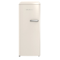 GORENJE ORB615DC-L Retro Collection Kühlschrank (126,2 kWh/Jahr, D, 1525 mm hoch, Helles Beige)