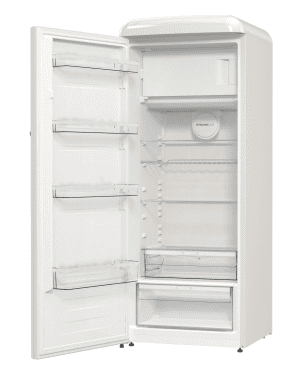 GORENJE ORB615DC-L Retro Collection Kühlschrank (126,2 kWh/Jahr, D, 1525 mm hoch, Helles Beige)