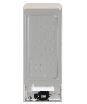 GORENJE ORB615DC-L Retro Collection Kühlschrank (126,2 kWh/Jahr, D, 1525 mm hoch, Helles Beige)