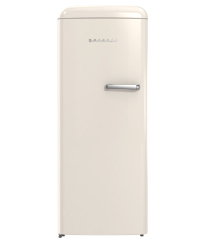 GORENJE ORB615DC-L Retro Collection Kühlschrank (126,2 kWh/Jahr, D, 1525 mm hoch, Helles Beige)