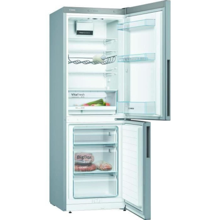 BOSCH KGV33VLEAS Kühlschrank (E, 176 cm hoch, Inox)