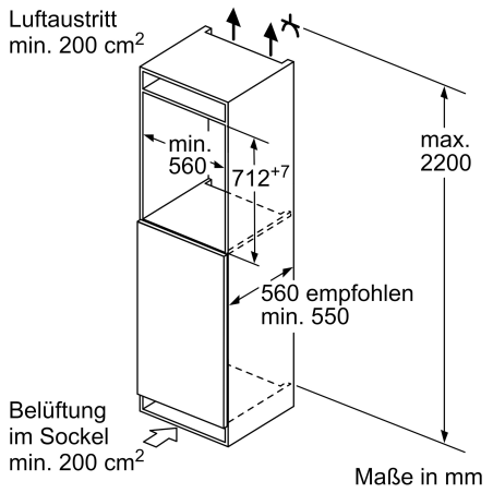 BOSCH GIV11AFE0 Gefrierschrank (E, 72 Liter, 712 mm hoch)