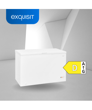 EXQUISIT GT320-030D weiss Gefriertruhe (D, 232,50 kWh/Jahr, 300 Liter, 850 mm hoch)