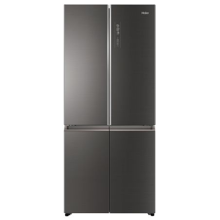 HAIER HTF-508DGS7 French Door Kühlgefrierkombination (F, 1900 mm hoch, Iconic Glas Grey)