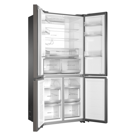 HAIER HTF-508DGS7 French Door Kühlgefrierkombination (F, 1900 mm hoch, Iconic Glas Grey)