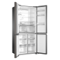 HAIER HTF-508DGS7 French Door Kühlgefrierkombination (F, 1900 mm hoch, Iconic Glas Grey)