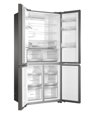 HAIER HTF-508DGS7 French Door Kühlgefrierkombination (F, 1900 mm hoch, Iconic Glas Grey)