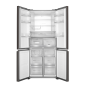 HAIER HTF-508DGS7 French Door Kühlgefrierkombination (F, 1900 mm hoch, Iconic Glas Grey)